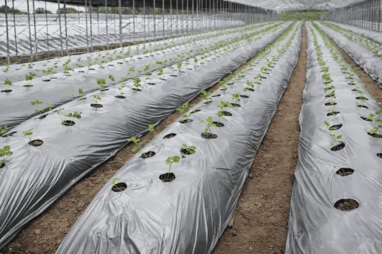 Silver And Black Mulch Film
